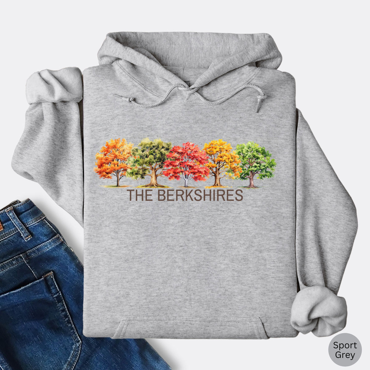 The Berkshires Fall Trees Hoodie | New England Autumn Sweatshirt