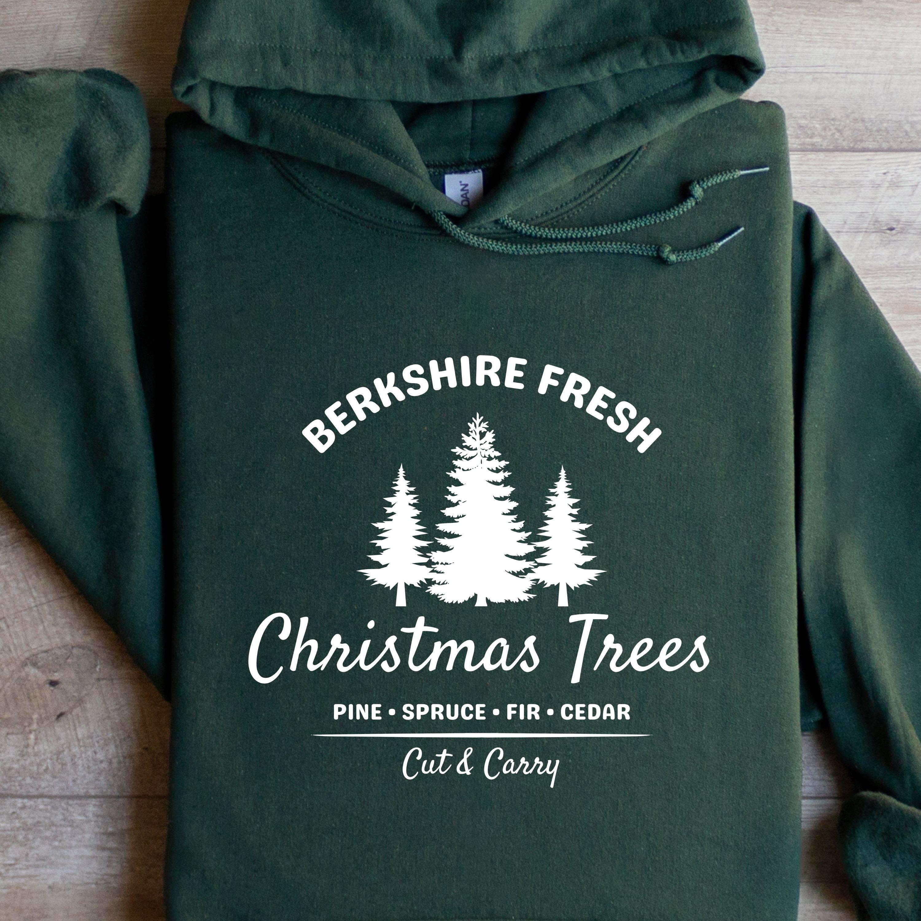 Buy Christmas Forest Beige Unisex Hoodie