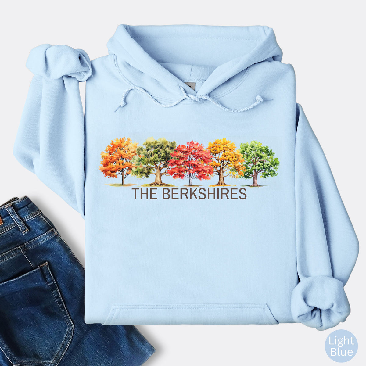 The Berkshires Fall Trees Hoodie | New England Autumn Sweatshirt
