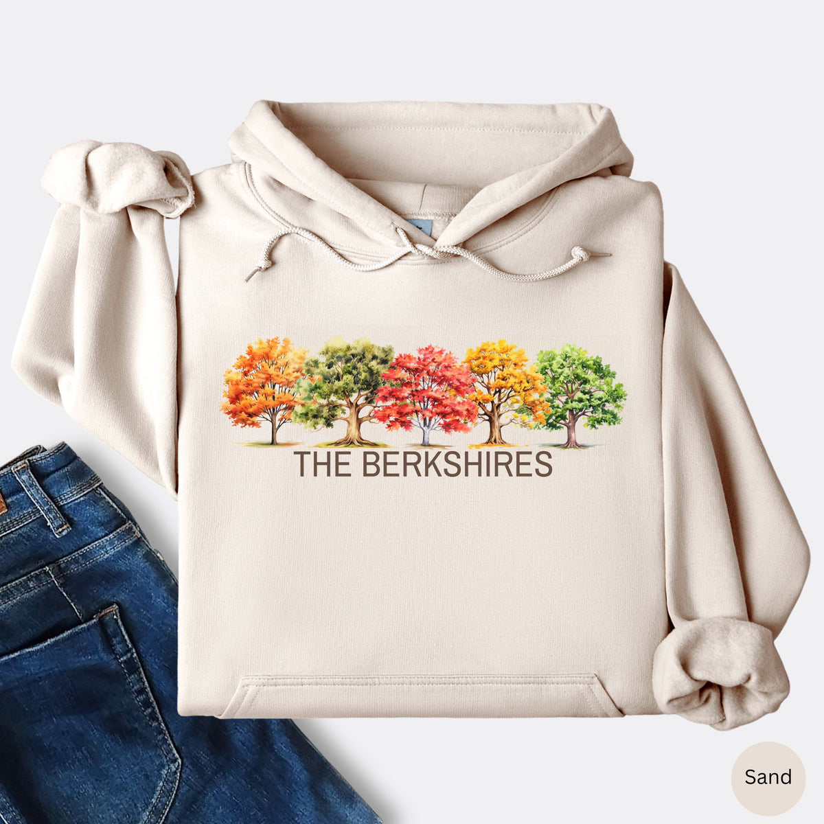 The Berkshires Fall Trees Hoodie | New England Autumn Sweatshirt