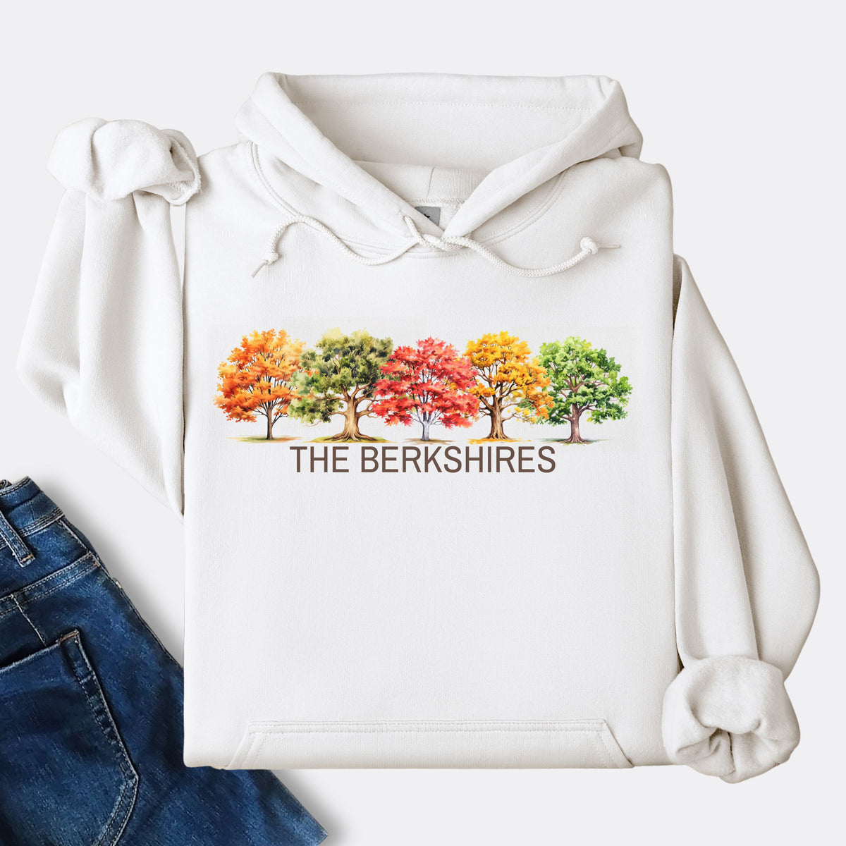 The Berkshires Fall Trees Hoodie | New England Autumn Sweatshirt