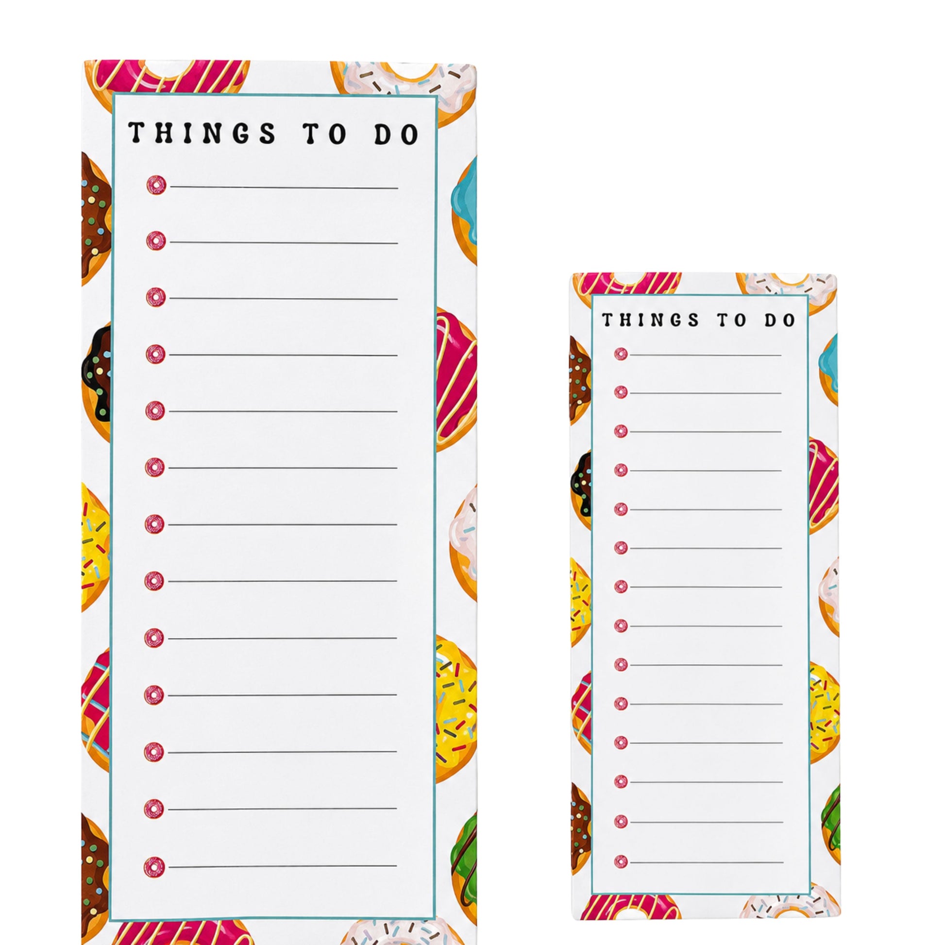 Donut themed magnetic notepad
