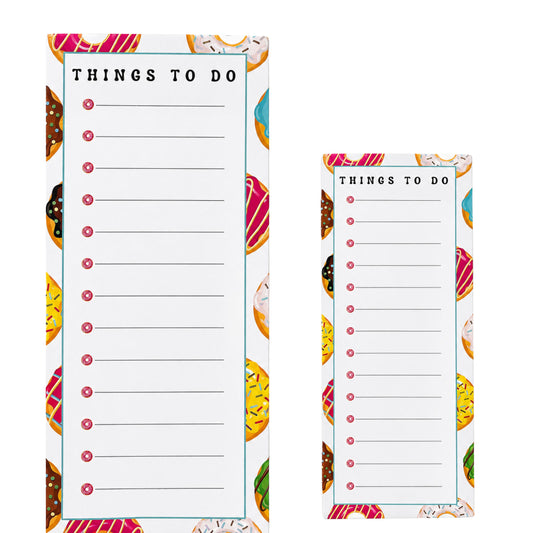 Donut themed magnetic notepad